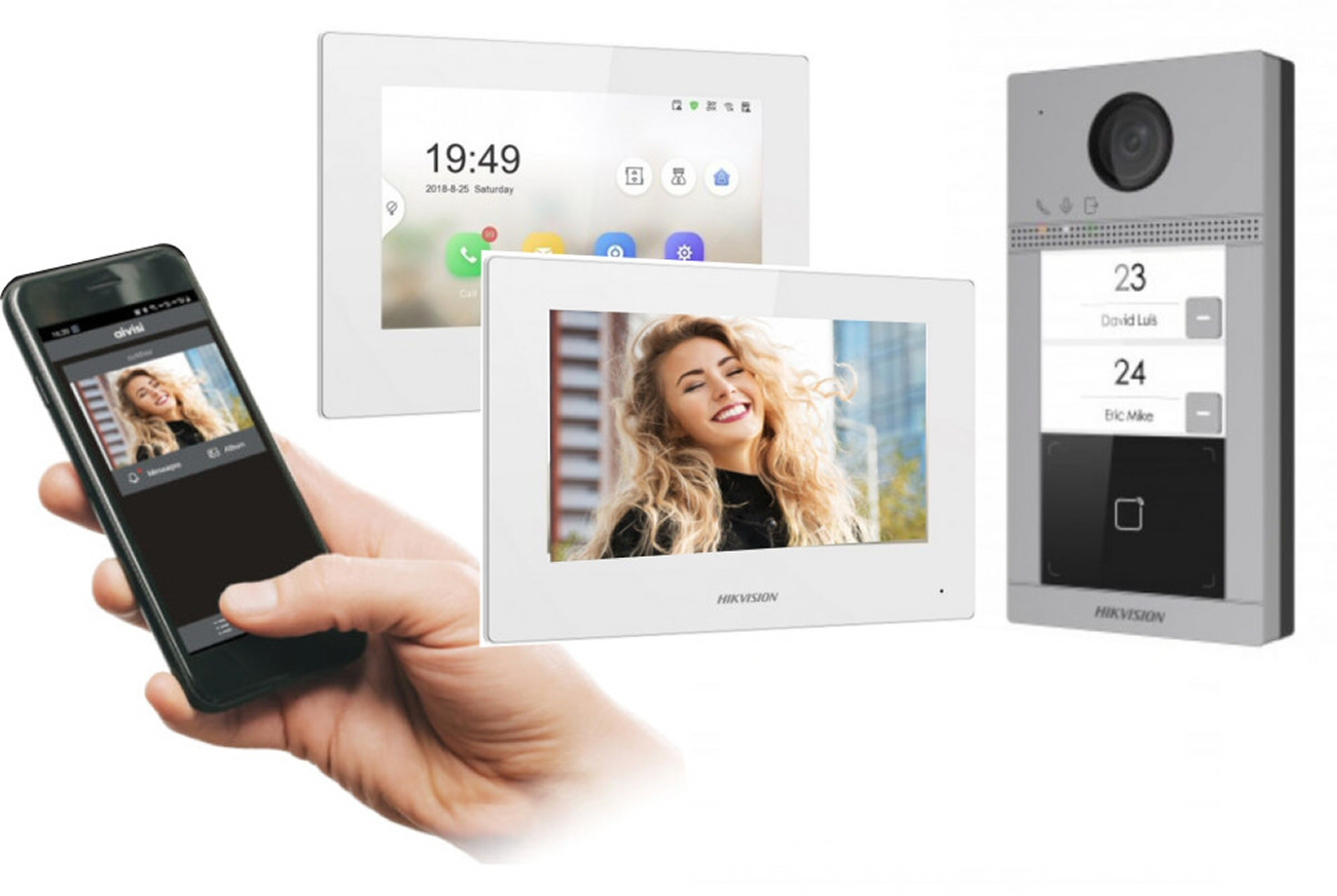 Hikvision kaputelefon-rendszer videokapcsolattal, Wi-Fi-s kapcsolattal, okostelefonos vezérelhetőséggel. Hikvision kaputelefon-rendszer videokapcsolattal, Wi-Fi-s kapcsolattal, okostelefonos vezérelhetőséggel.