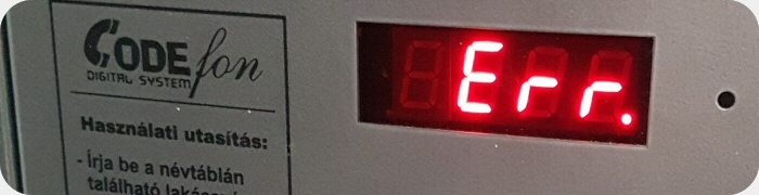 Kapunyitó kód változtatása Kapunyitó kód változtatása